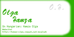 olga hamza business card